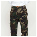 Kalhoty Urban Classics Ladies High Waist Camo Cargo Pants Camo Green