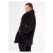 Čierny zimný kabát Dorothy Perkins Curve