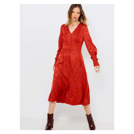 Dámske spoločenské šaty pre ženy CAMAIEU - červená