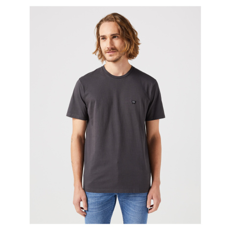 Wrangler SIGN OFF TEE FADED BLACK FADED BLACK