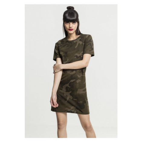 Urban Classics Ladies Camo Tee Dress olive camo