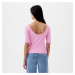 Top GAP Elbow Sleeve Modal Ballet Back Top Sugar Pink