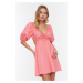 Trendyol Pink Woven Beach Dress