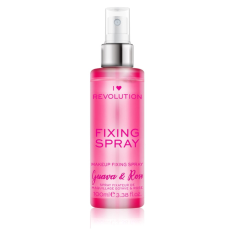 I Heart Revolution Fixing Spray fixačný sprej na make-up s vôňou Guava & Rose