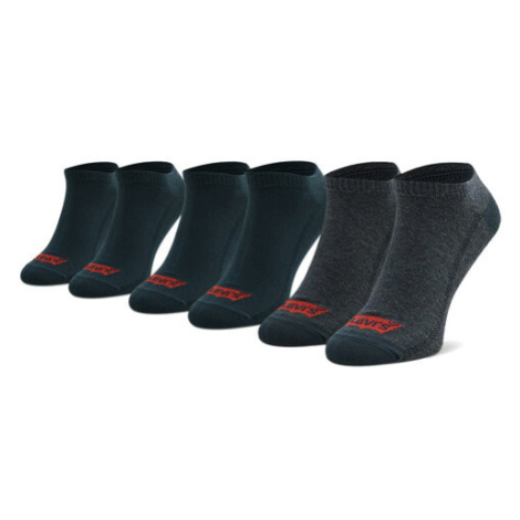 Levi's® Súprava 3 párov kotníkových ponožiek unisex 37157-0174 Tmavomodrá Levi´s