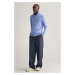 SVETER GANT EXTRAFINE MERINO WOOL HALF ZIP GENTLE BLUE