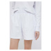 Bavlnené šortky Save The Duck biela farba, jednofarebné, vysoký pás