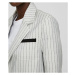 Sako Karl Lagerfeld College Pinstripe Jacket Biela