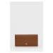 Kožená peňaženka Lauren Ralph Lauren dámska,hnedá farba,432802917010