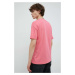 Bavlnené tričko Drykorn Thilo ružová farba, jednofarebné