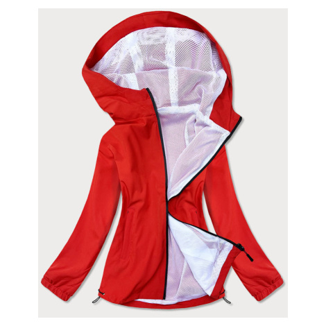 Letná červená dámska bunda s podšívkou (HH036-5) J.STYLE