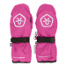 Dievčenské lyžiarske rukavice COLOR KIDS Mittens - Waterproof-5381-Pink Glo