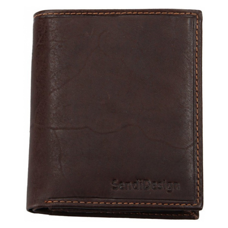 Pánska kožená peňaženka SendiDesign 5758 (P) VT - hnedá Sendi Design
