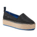 Calvin Klein Jeans Espadrilky Flatform Espadrille Soft Ny YW0YW00989 Čierna