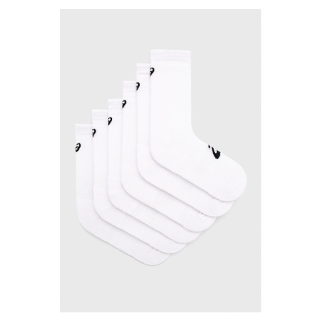 Ponožky Asics (6-pak) biela farba