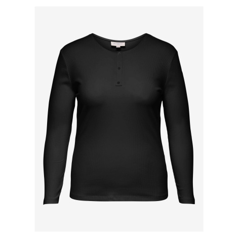 Black Basic Long Sleeve T-Shirt ONLY CARMAKOMA Adda - Women
