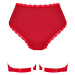Červené čipkované nohavičky s podväzkami Belovya