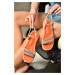 Fox Shoes P278807209 Orange Stone Detailed Women's Daily Sandals