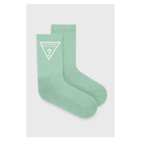 Ponožky Guess ELLEN dámske, zelená farba, V2GZ00 ZZ00I