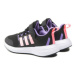 Adidas Sneakersy Fortarun 2.0 Cloudfoam Sport Running Elastic Lace Top Strap Shoes HR0289 Čierna