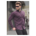 Madmext Men's Purple Comfortable Fit Gabardine Shirt 6810