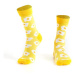 Yellow women's socks with eggs