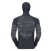 Odlo BL TOP WITH FACEMASK L/S BLACKCOMB ECO Pánske tričko s integrovanou kuklou, tmavo sivá, veľ