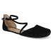 Barefoot dámské sandály Shapen - Orchid Black Suede W černé