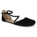 Barefoot dámske sandále Shapen - Orchid Black Suede W čierne