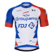 BONAVELO Cyklistický dres s krátkym rukávom - GROUPAMA FDJ 2021 - červená/biela/modrá