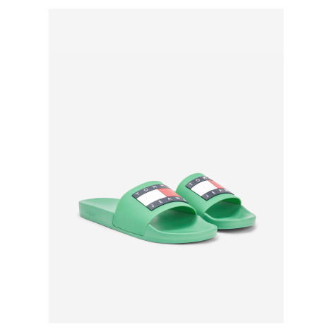 Green Male Slippers Tommy Jeans - Men Tommy Hilfiger