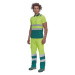 Cerva Cadiz Pánska HI-VIS polokošeľa 03050053 žltá/zelená