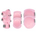 Spokey BUFFER II - 3-dielna set of children's protectors, pink, veľ. M