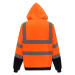 Yoko Reflexná mikina na zips HVK07 Fluorescent Orange