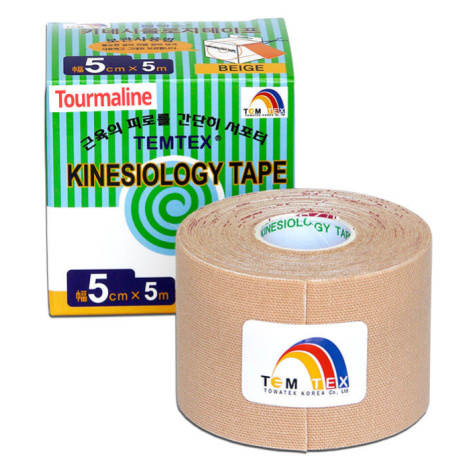 Temtex KINESOLOGY TAPE TOURMALINE tejpovacia páska, 5 cm x 5 m, béžová