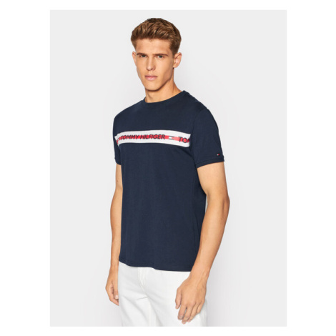 Tommy Hilfiger Tričko UM0UM01915 Tmavomodrá Regular Fit