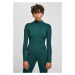 Women's sweater with ribbed knit with turtleneck jasper