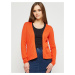 Short orange cardigan