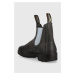 Semišové topánky chelsea Blundstone 2209 dámske, šedá farba, na plochom podpätku, zateplené