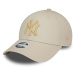 NEW ERA-940W MLB Wmns metallic logo 9forty NEYYAN beige Béžová 54,9/59,6cm