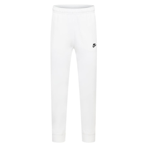 Nike Sportswear Nohavice 'Club Fleece'  čierna / biela