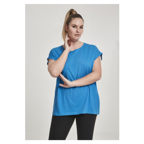 Women's T-shirt with extended shoulder hawaiianblue Urban Classics