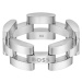 Hugo Boss Nadčasový pánsky oceľový prsteň Sway 1580551 66 mm