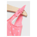 Jednodielne detské plavky GAP ružová farba