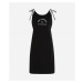 Plážové Oblečenie Karl Lagerfeld Logo Short Beach Dress Black