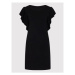 Sisley Úpletové šaty 11APMV002 Čierna Regular Fit