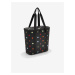 Čierna bodkovaná termo nákupná taška Reisenthel Thermoshopper Dots