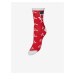 Súprava troch párov dámskych vianočných ponožiek v zelenej, červenej a bielej farbe VERO MODA El