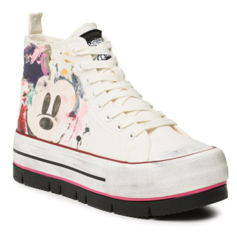 Desigual Sneakersy 23SSKA46 Biela