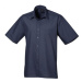 Premier Workwear Pánska košeľa s krátkym rukávom PR202 Navy -ca. Pantone 2766